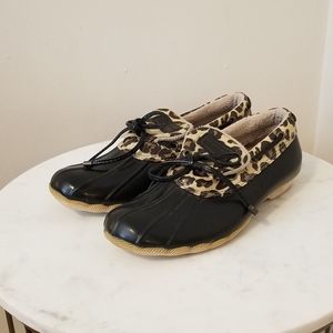 Sperry Leopard 🥾 Print Ankle Duck Boot 🥾